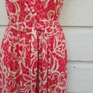 Nina Leonard Dresses - Lennie for Nina Leonard Red Tan Maxi Dress Nina Leonard Dresses - Lennie for Nina Leonard Red Tan Maxi Dress